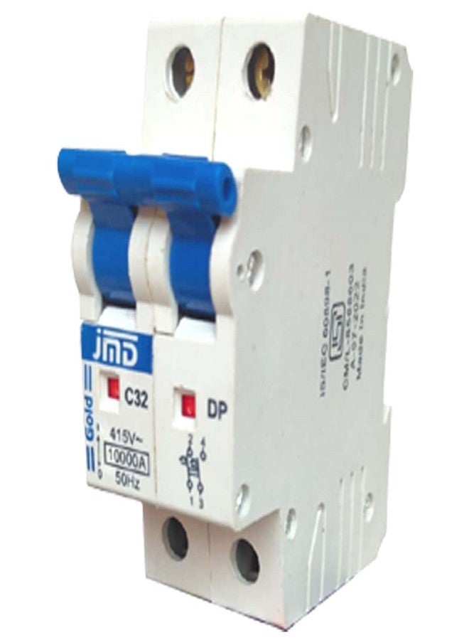 J M D GOLD JMD GOLD 32/A DP C-Curve 415-V/10000A/Breaking Capacity, 50-HZ ISI Mark Duble Pole Mcb - Image 2